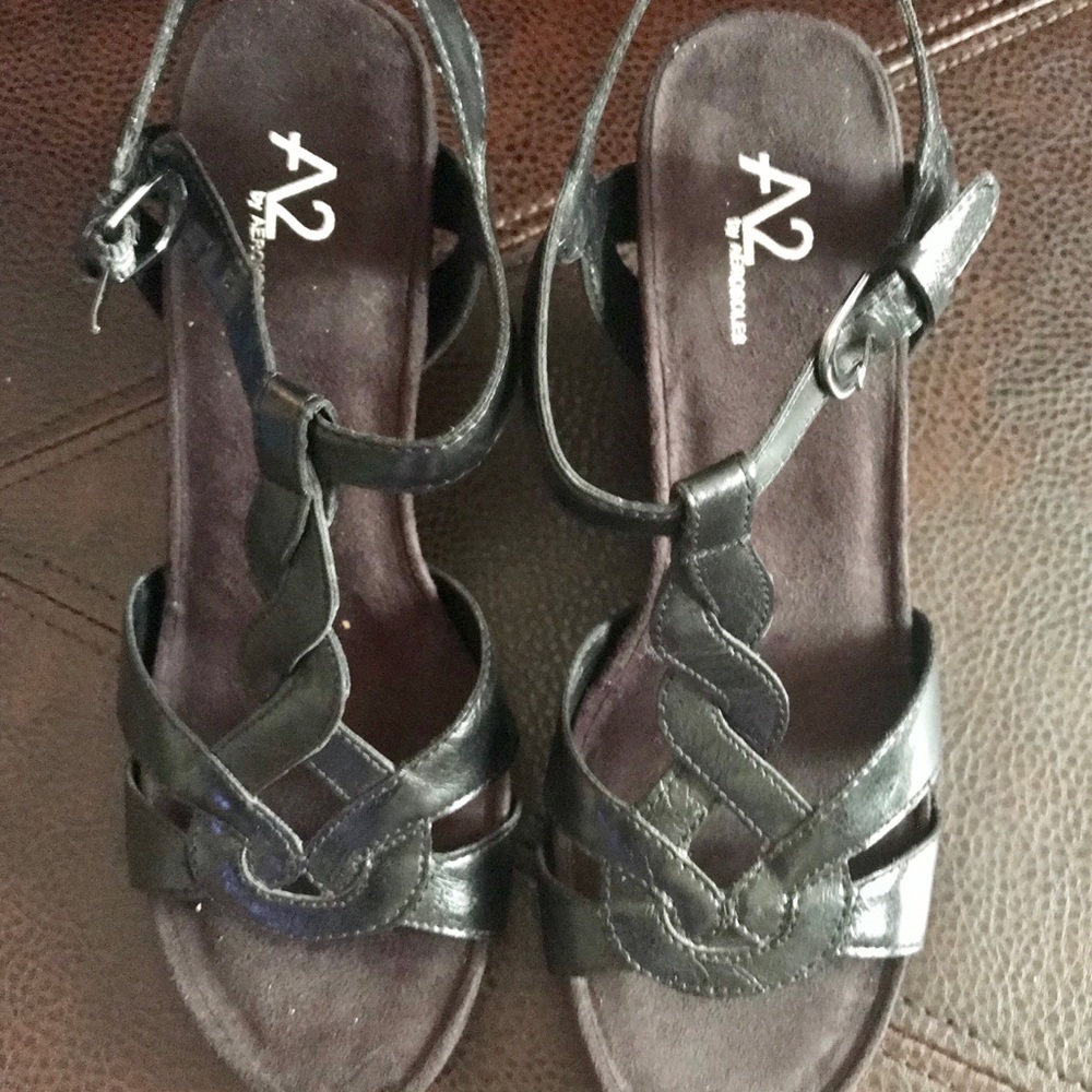 A2 by Aerosoles Black Wedges